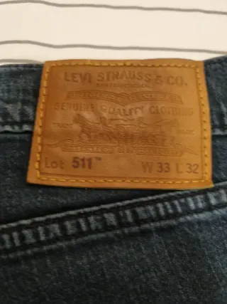 Levi's 511 Hombre Talla 33/32 Azul