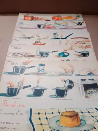 Fichas de cocina Waly Colección S y Z y Recetario.
