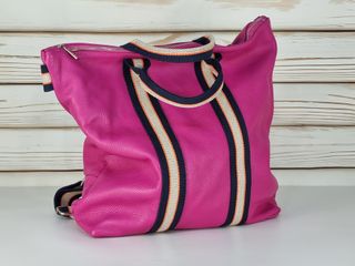 Mochila Convertible - Bolso de Hombro-Piel Genuina