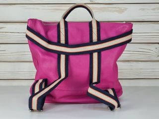 Mochila Convertible - Bolso de Hombro-Piel Genuina