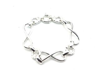 brazalete plata 925mm con circonita