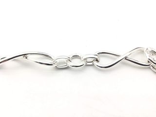 brazalete plata 925mm con circonita