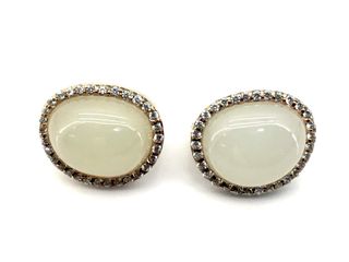 pendientes plata 925mm con piedra con circonita