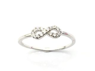 sortija plata 925mm con piedra con circonita