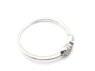 sortija plata 925mm con piedra con circonita