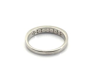 sortija plata 925mm con piedra con circonita