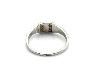 anillo plata 925mm con piedra con circonita