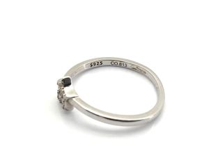 anillo plata 925mm con piedra con circonita