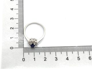 sortija plata 925mm con piedra con circonita