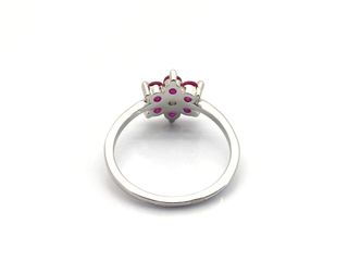 sortija plata 925mm con piedra con circonita