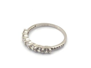 sortija plata 925mm con piedra con circonita