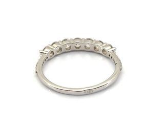 sortija plata 925mm con piedra con circonita