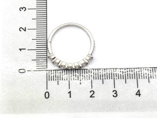 sortija plata 925mm con piedra con circonita