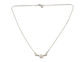 gargantilla plata 925mm con piedra con circonita 22cm