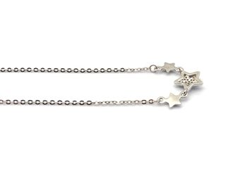 gargantilla plata 925mm con piedra con circonita 22cm