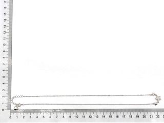 gargantilla plata 925mm con piedra con circonita 22cm
