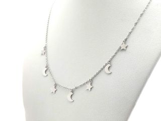 gargantilla plata 925mm con piedra con circonita 22cm