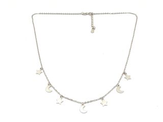 gargantilla plata 925mm con piedra con circonita 22cm