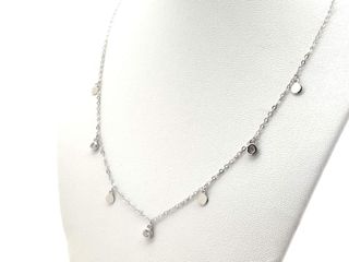 gargantilla plata 925mm con piedra con circonita 22cm