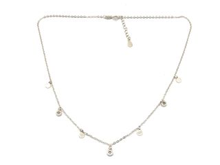 gargantilla plata 925mm con piedra con circonita 22cm