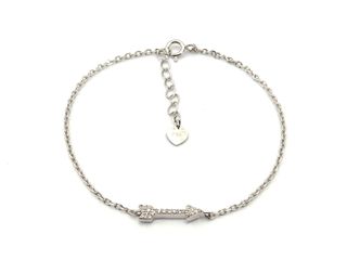 gargantilla plata 925mm con piedra con circonita 22cm