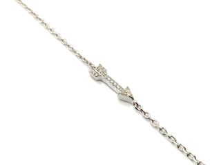 gargantilla plata 925mm con piedra con circonita 22cm