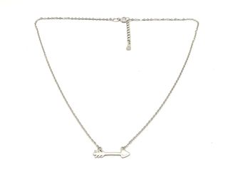 gargantilla plata 925mm con piedra con circonita 22cm