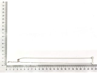 gargantilla plata 925mm con piedra con circonita 22cm