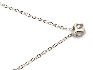 gargantilla plata 925mm con piedra con circonita 22cm