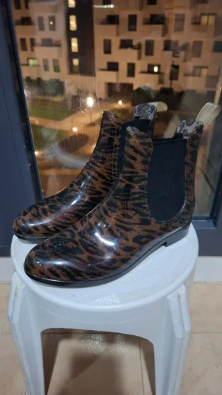 Botas de agua con estampado animal