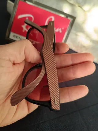 Gafas Ray-Ban Wayfarer Negro/Rosa vintage