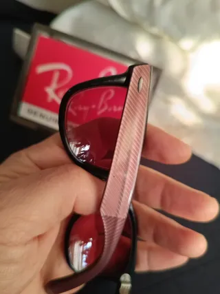 Gafas Ray-Ban Wayfarer Negro/Rosa vintage