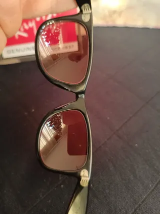 Gafas Ray-Ban Wayfarer Negro/Rosa vintage