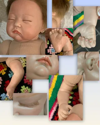 Muñeca Reborn realista niña