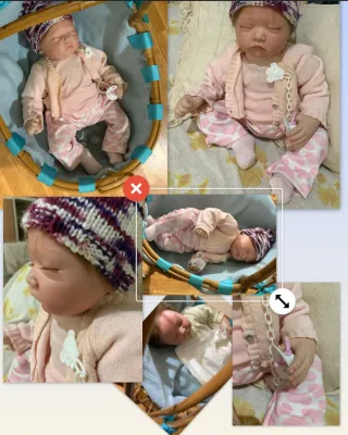 Muñeca Reborn realista niña