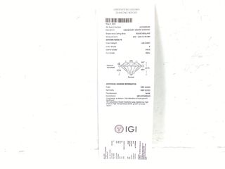 collar oro 18k con diamante de laboratorio 23cm