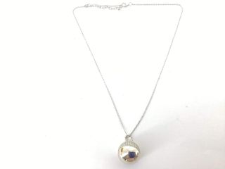 collar plata 925mm con piedra con circonita 19 5cm