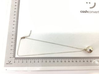 collar plata 925mm con piedra con circonita 19 5cm