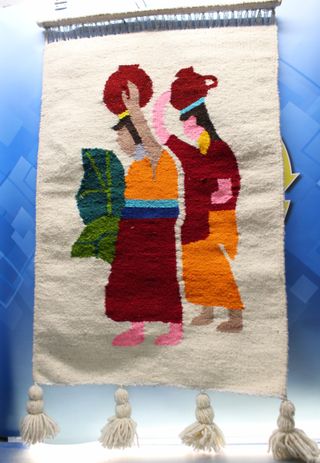 Tappeto, arazzo di lana per parete.