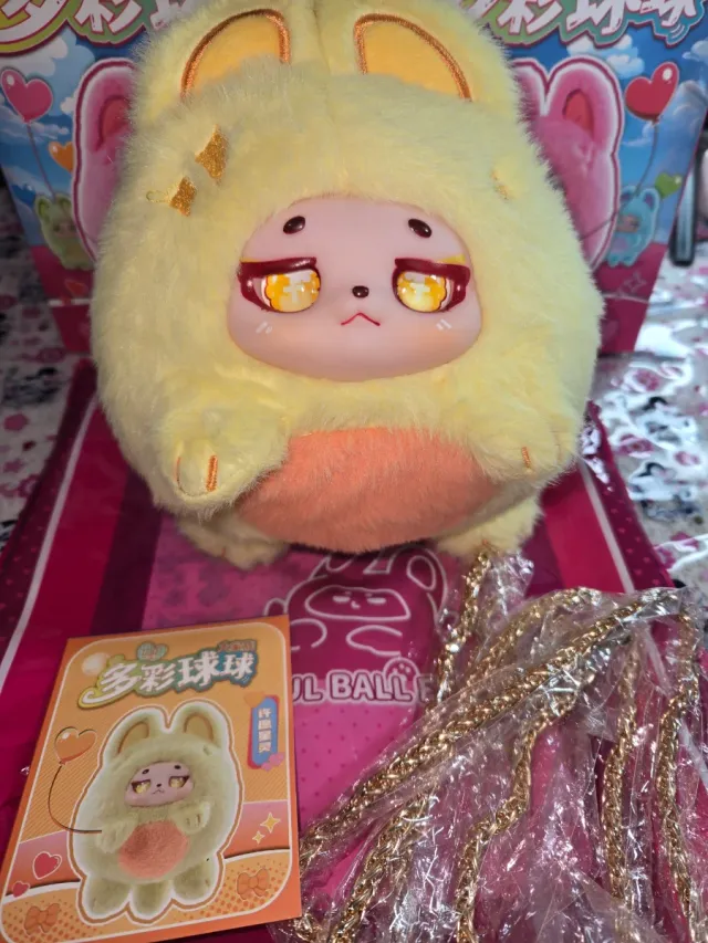 Bolso Peluche Rosa Colorful Ball Family