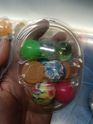 Pelotas, bolitas saltarine, da distributore di fiere, 8 pacchetti, giocattoli della nostra infanzia