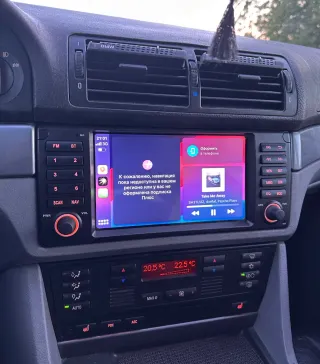 Rádio BMW E39/X5 E53 Android 14 com GPS (Novo)