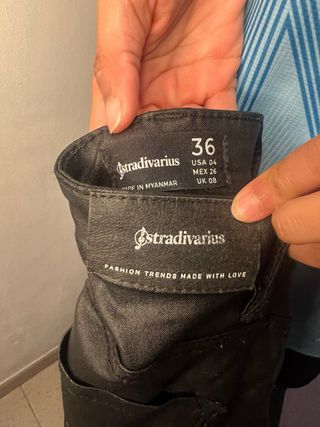 Pantalón Stradivarius Negro Talla 36