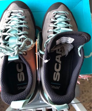 Zapatillas Scarpa Gecko gris azul mujer