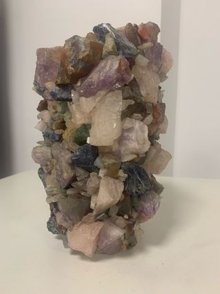 Lampara artesanal de piedras vintage