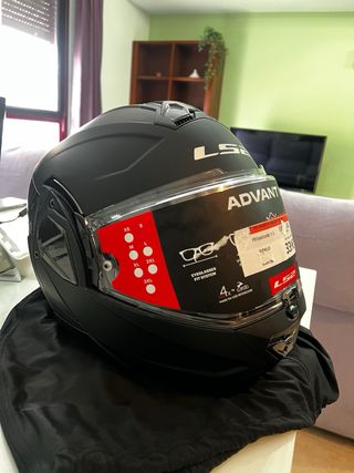 Casco LS2 Advant II Negro Mate Talla S