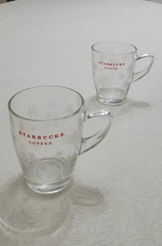 2 Tazze Starbucks Natale in Cristallo 296 ml