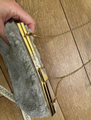 Carpisa borsetta pelo grigia catena oro