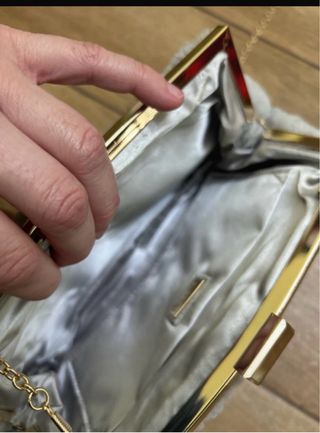 Carpisa borsetta pelo grigia catena oro