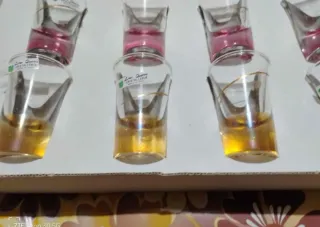 Bicchierini liquore cristallo dorati